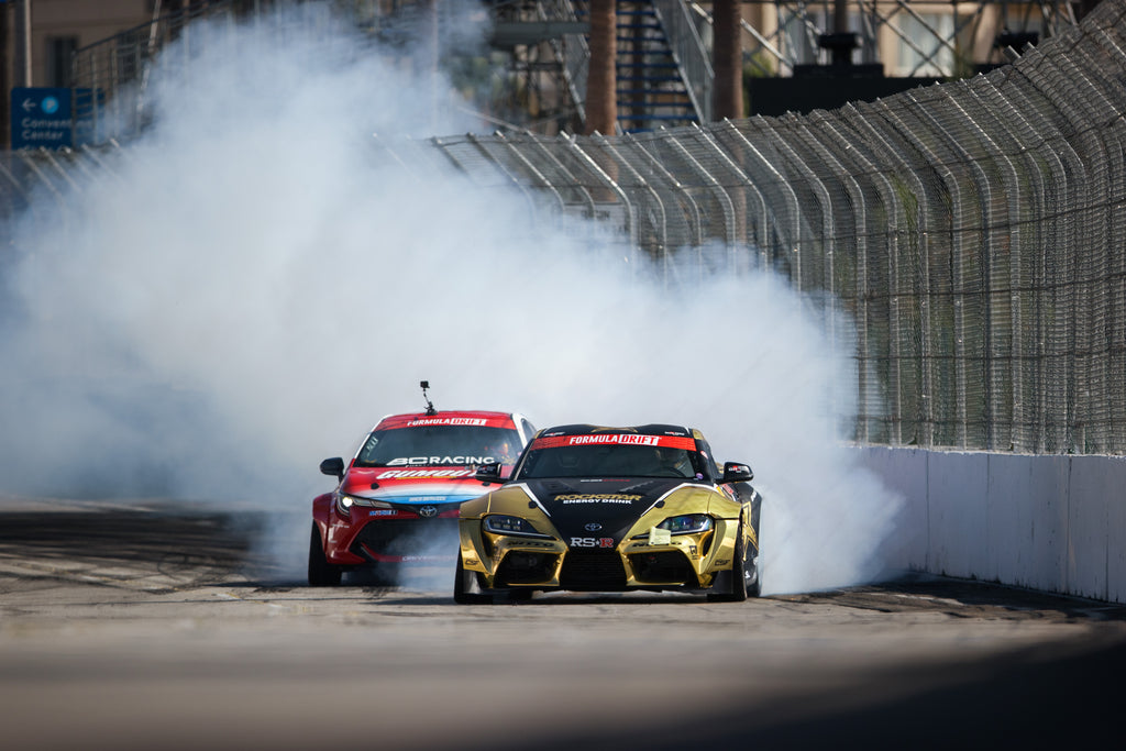 Fredric Aasbo leads Formula Drift points with one round to go